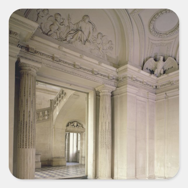 View of the central vestibule, built 1642-51 square sticker (Front)