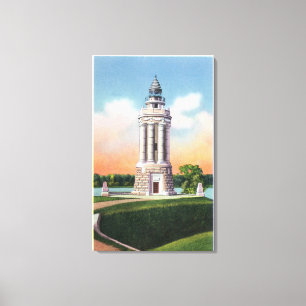 View of the Champlain Memorial Monument Canvas Print