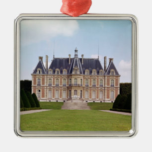 View of the Chateau Metal Ornament