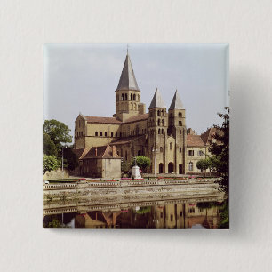 View of the Church of Notre-Dame 2 Inch Square Button