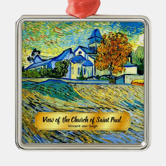 View of the Church of Saint Paul Metal Ornament (Front)
