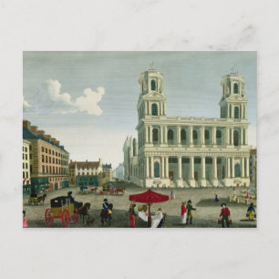 View of the Church of Saint-Sulpice Postcard