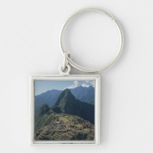 View of the citadel at Machu Picchu Keychain