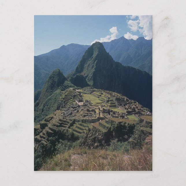 View of the citadel at Machu Picchu Postcard (Front)