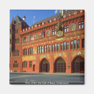 View of the City Hall of Basel, Switzerland Magnet
