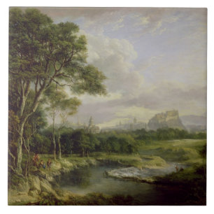 View of the City of Edinburgh, c.1822 (oil on canv Tile