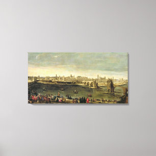 View of the City of Zaragoza Canvas Print
