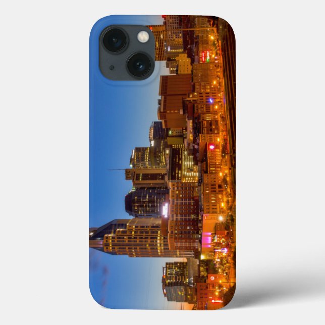 View of the city skyline at dusk Case-Mate iPhone case (Back)
