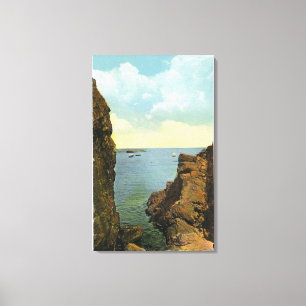 View of the Cleft at Perkins Cove Canvas Print