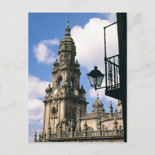 View of the Clock Tower at the corner of the Postcard