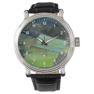 View of the Coast II Abstract Print Watch