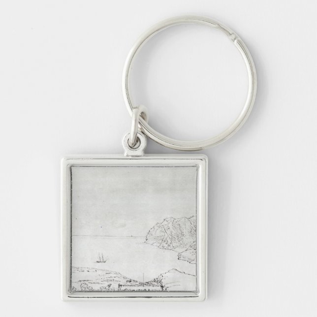 View of the coast off Chile Keychain (Front)