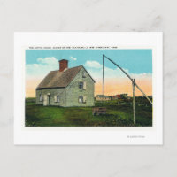 View of the Coffin House, Oldest on the Island