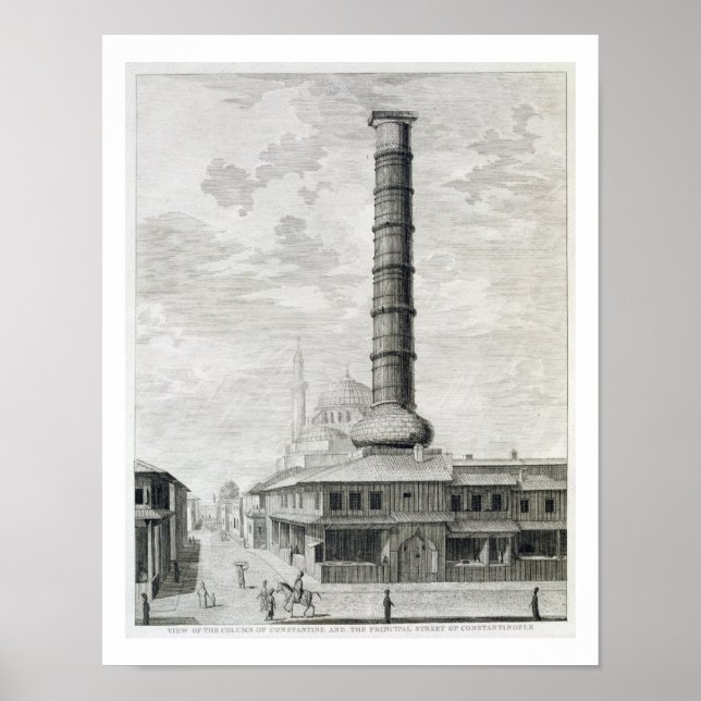 View of the Column of Constantine and the Principa Poster (Front)