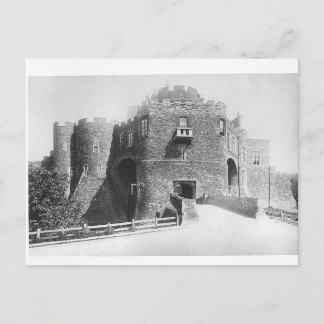 View of the Constable's Gate, built 1221-27 Postcard (Front)