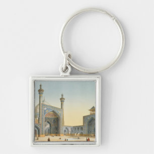 View of the Courtyard of the Mesdjid-i-Shah, Isfah Keychain