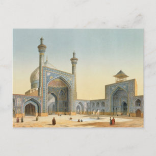 View of the Courtyard of the Mesdjid-i-Shah, Isfah Postcard