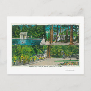 View of the Crag View ResortCastella, CA Postcard