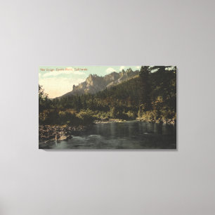 View of the Crags, Castle Rock Canvas Print