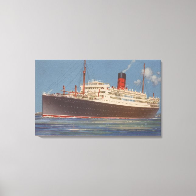 View of the Cunard R.M.L. Franconia Canvas Print (Front)