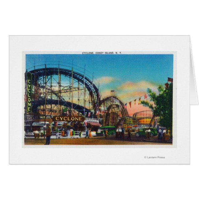 View of the Cyclone Rollercoaster # 1 (Front Horizontal)