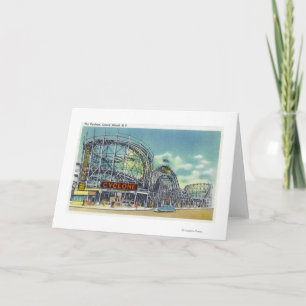 View of the Cyclone Rollercoaster # 2 Card