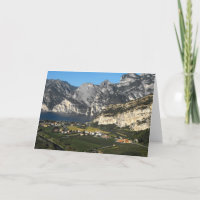 View of the Dolomite mountains in Northern Italy