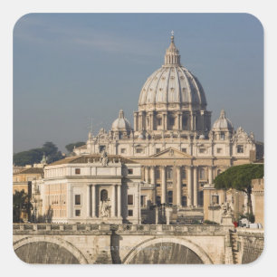 View of the dome of St Peter's Basilica with Square Sticker