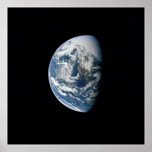 View of the Earth from Apollo 13 Poster