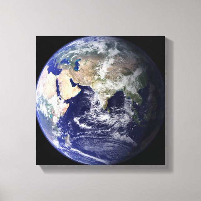 View of the Earth from space Canvas Print (Front)