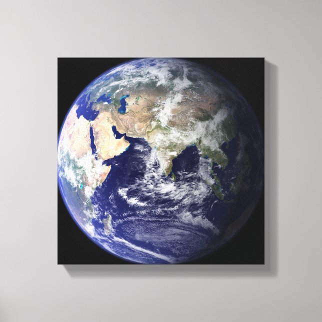 View of the Earth from space Canvas Print (Front)