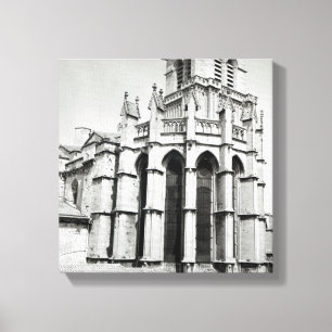 View of the east end of the church, built canvas print