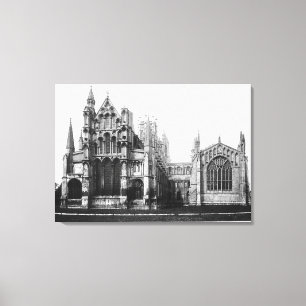 View of the east facade and the choir, c.1321-40 canvas print