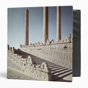 View of the east staircase of the Apadana Binder