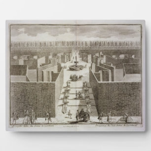 View of the eight statues of Castellazzo in the to Plaque