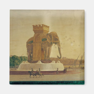 View of the Elephant Fountain Magnet