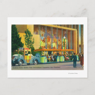 View of the Elephant Train Postcard