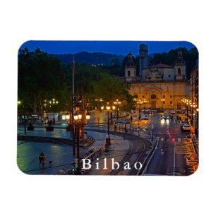 View of the evening Bilbao. Magnet