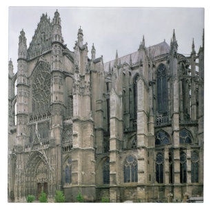 View of the exterior, begun 1225 (photo) tile