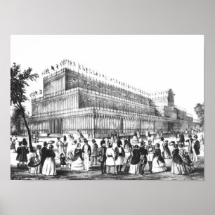 View of the Exterior of the Crystal Palace Poster
