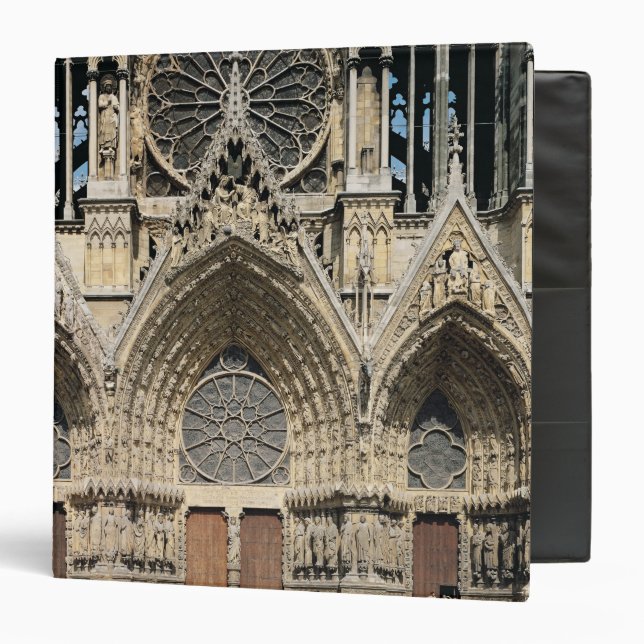 View of the facade, 13th-14th century binder (Front/Inside)