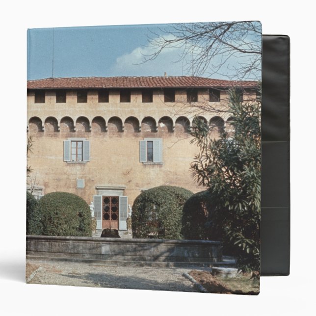 View of the facade, designed for Cosimo Binder (Front/Inside)