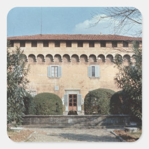 View of the facade, designed for Cosimo Square Sticker