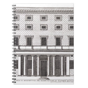 View of the facade of Palazzo Massimi alla Valle, Notebook