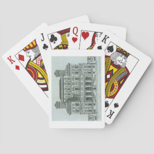 View of the facade of Villa Borghese, Rome (engrav Playing Cards