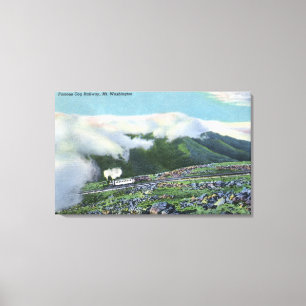 View of the Famous Cog Railway Canvas Print