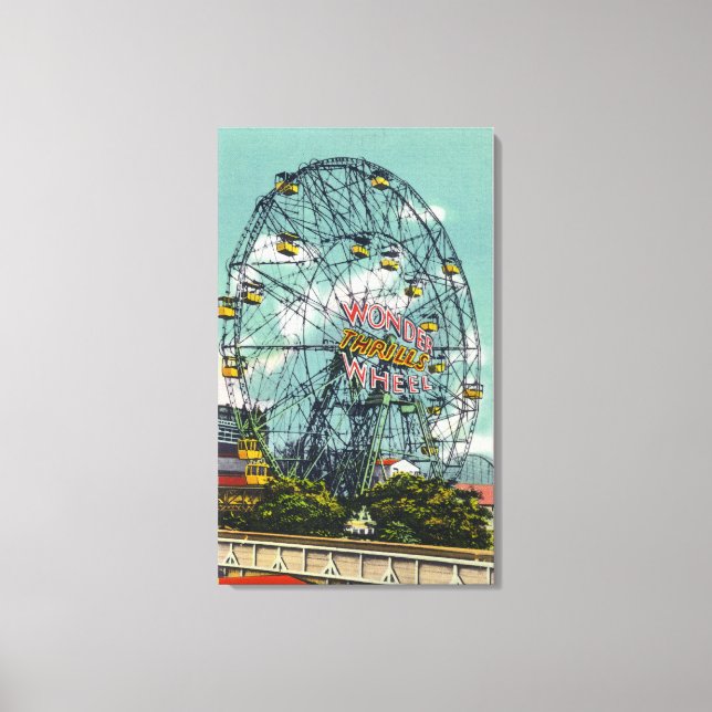 View of the Famous Wonder Ferris Wheel Canvas Print (Front)