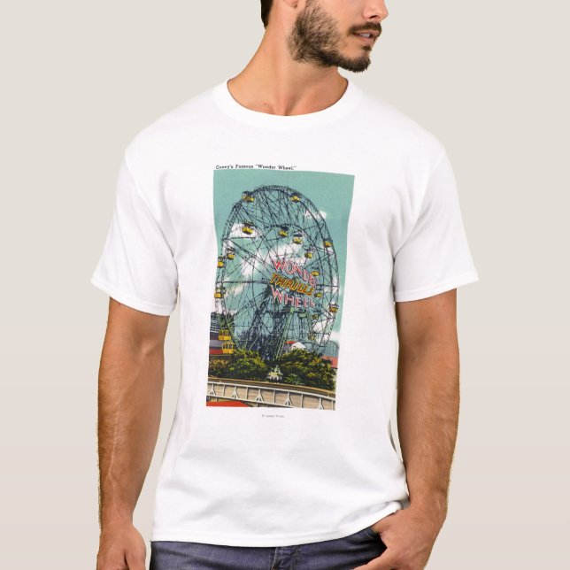 View of the Famous Wonder Ferris Wheel T-Shirt (Front)