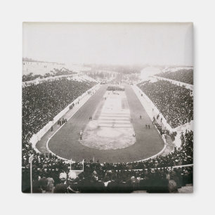 View of the first official Olympic Games in Athens Magnet