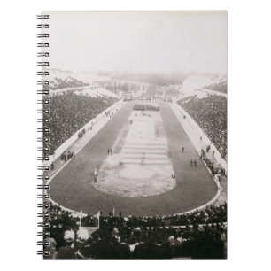 View of the first official Olympic Games in Athens Notebook
